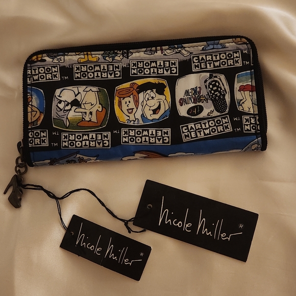 Nicole Miller Handbags - Nicole Miller Rare Vintage Cartoon Character Checkbook Style Wallet - Multicolor